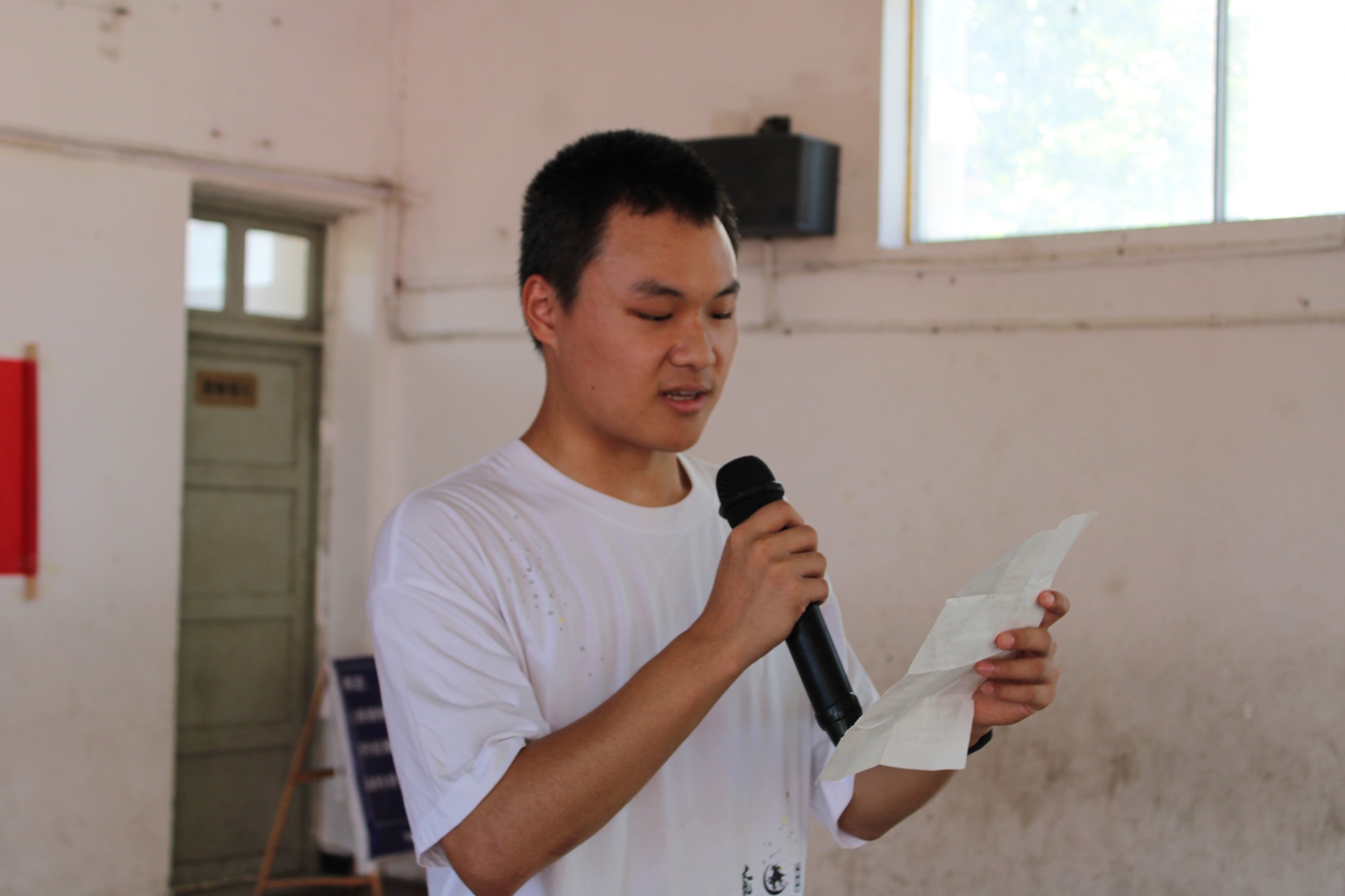 隊(duì)長高一川發(fā)言