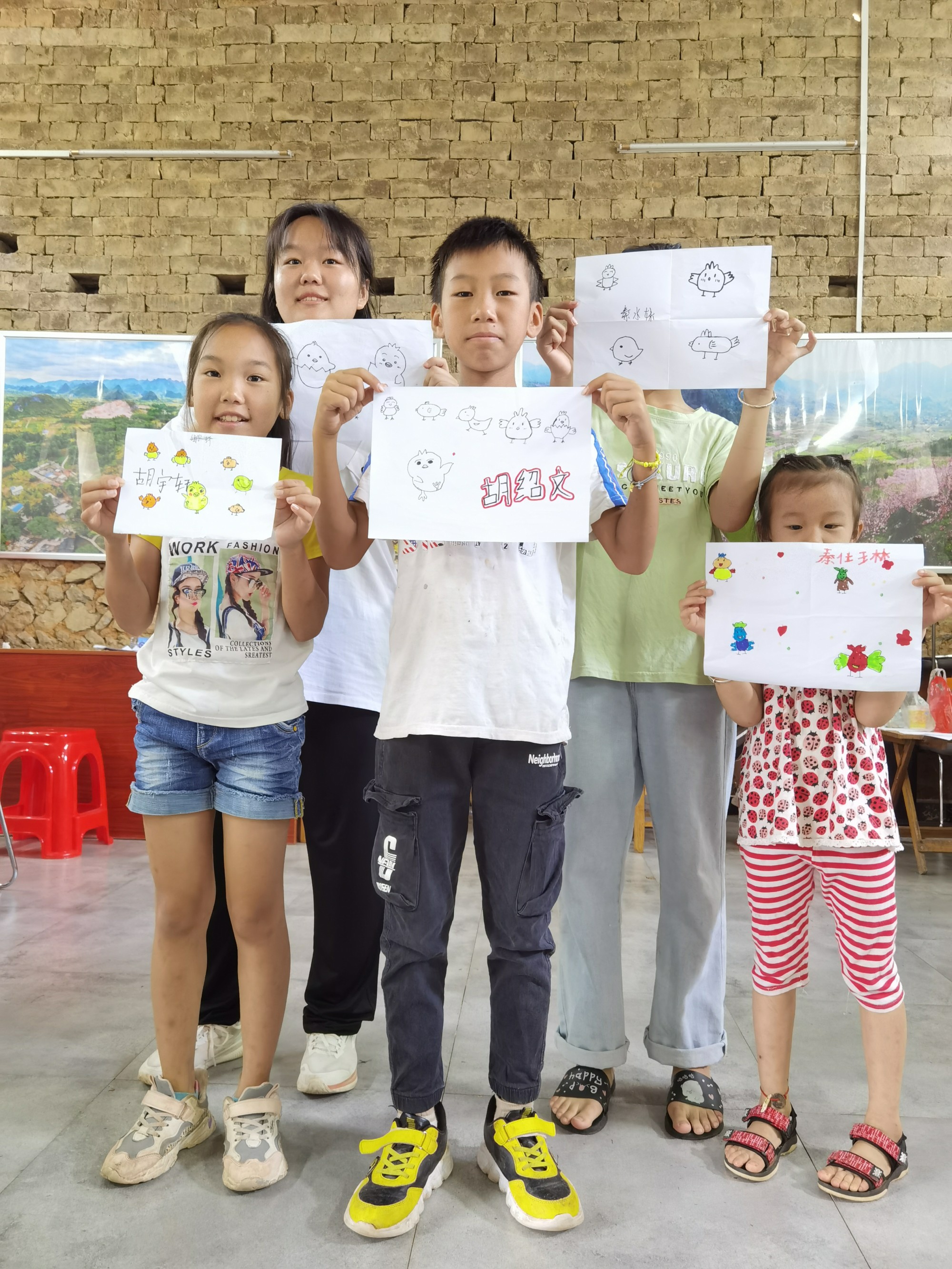 孩子們簡筆畫作品展示